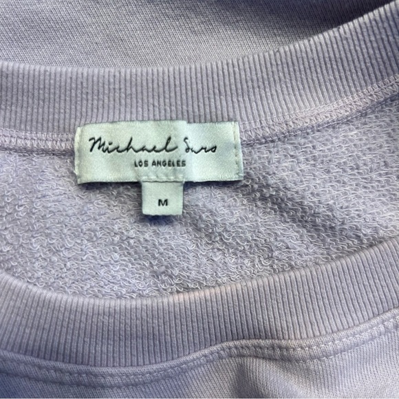 Michael Stars Ariana Flutter Sleeve Top in Pale Lilac Purple, Size Medium - Picture 7 of 9